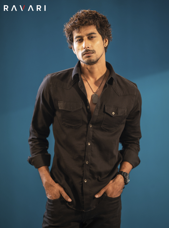 Classic Black Denim Casual Shirt